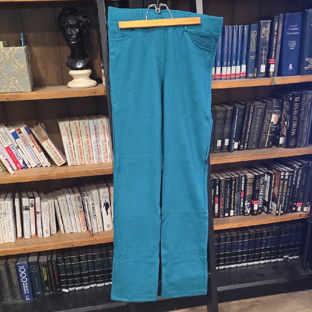 Betabrand Teal Straight Leg Dress Pants (Never Worn!)